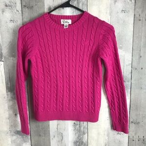 Lilly Pulitzer pink knit sweater size 10